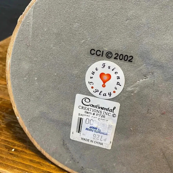 Vintage Y2K Continental Cat Statue Figurines Home Office Decor 2002 - Picture 4 of 6